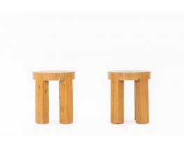 Stools Monolith model by Galerie44 collection set of 2