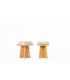 Stools Khi model by Galerie44 collection set of 2