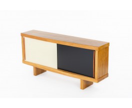 Sideboard model Thyra 2 doors oak and lacquer Collection Galerie44