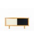 Sideboard model Thyra 2 doors oak and lacquer Collection Galerie44
