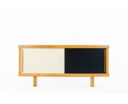 Sideboard model Thyra 2 doors oak and lacquer Collection Galerie44