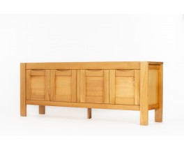 Sideboard large model in elm edition Atelier Chauvin 1980