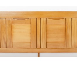 Sideboard large model in elm edition Atelier Chauvin 1980