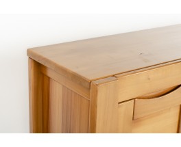 Sideboard large model in elm edition Atelier Chauvin 1980