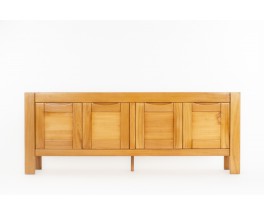 Sideboard large model in elm edition Atelier Chauvin 1980