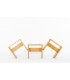 Tabourets Charlotte Perriand en pin Les Arcs 1960 set de 3
