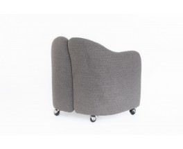 Eugenio Gerli armchair model PS142 grey edition Tecno 1960 set of 2