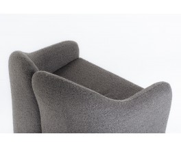 Eugenio Gerli armchair model PS142 grey edition Tecno 1960 set of 2