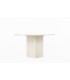 Round dining table in travertine 1980