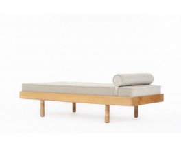 Daybed in elm with velvet fabric 1980