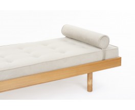 Daybed in elm with velvet fabric 1980