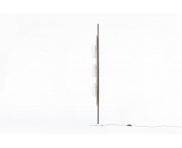 Goffredo Reggiani floor lamp model Surf teak marble and opaline 1960