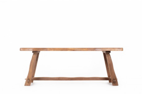 Rectangular dining table brutalist design 1950
