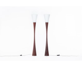 Joseph Andre Motte floor lamps model J1 edition Disderot 1960 set of 2