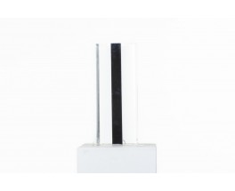 Michel Dumas table lamp plexiglass and chrome 1970