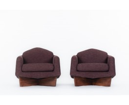 Pierre Guariche armchairs model Monaco edition Burov 2000 set of 2