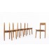 Pierre Gautier Delaye chairs model Grain de cafe edition Vergneres 1960 set of 8