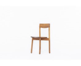 Chaises Pierre Gautier Delaye modèle Grain de café édition Vergneres 1960 set de 8