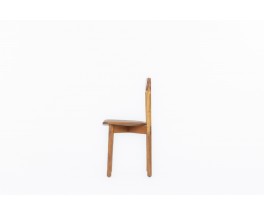 Chaises Pierre Gautier Delaye modèle Grain de café édition Vergneres 1960 set de 8