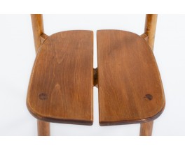 Chaises Pierre Gautier Delaye modèle Grain de café édition Vergneres 1960 set de 8