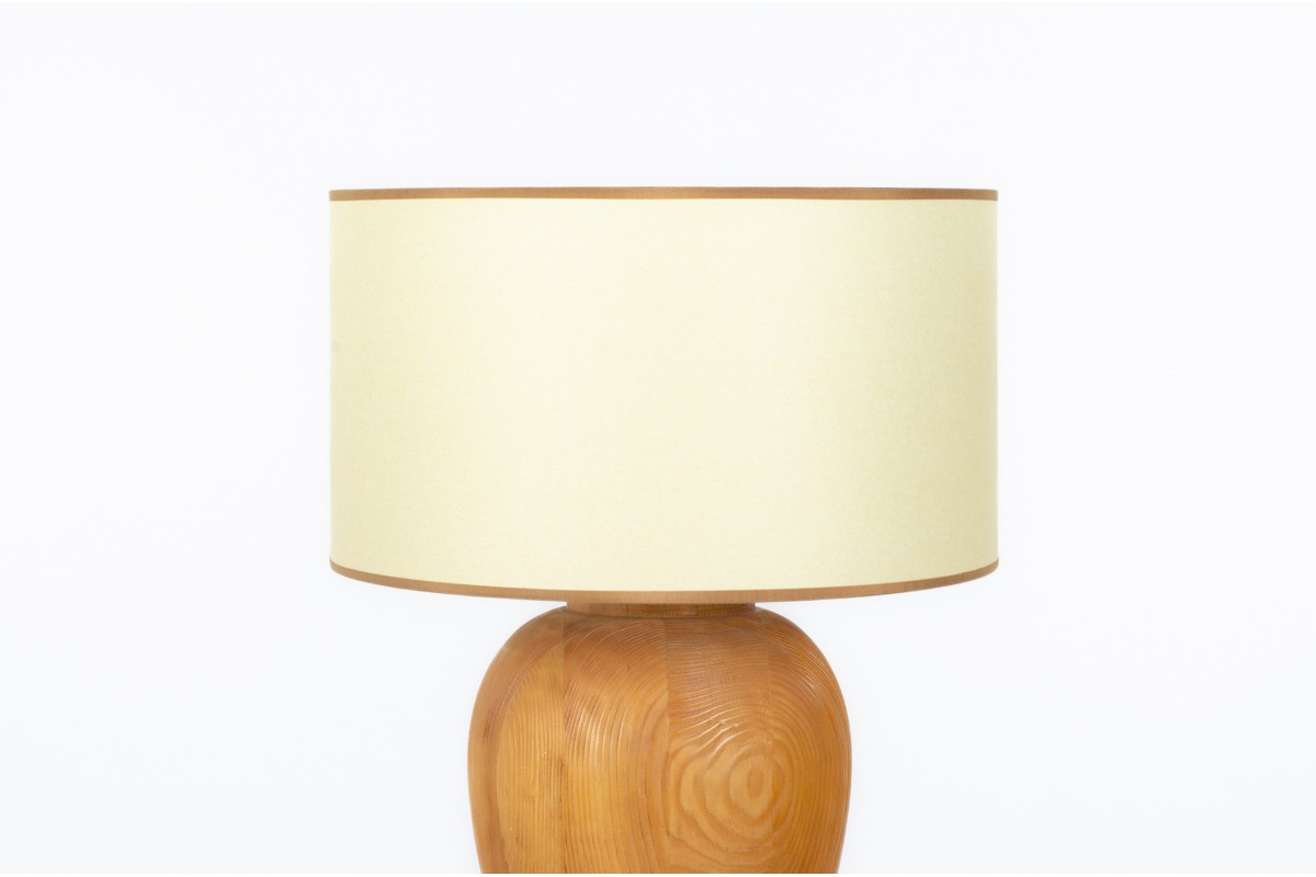Table lamp in pine 1950