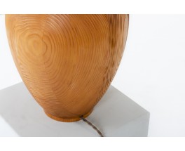 Table lamp in pine 1950