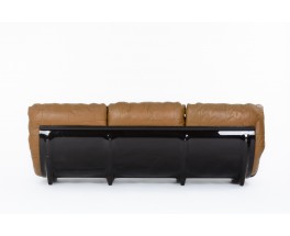 Michel Ducaroy Sofa 3 Seater Model Marsala In Leather Edition Ligne Roset 1970