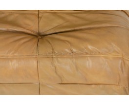 Michel Ducaroy armchair model Togo in leather edition Ligne Roset 1970
