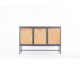 Storage unit in metal, rattan, ceramic 1960