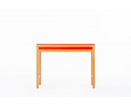 Andre Sornay console table in tinted beech and lacquer 1960