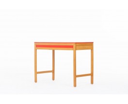 Andre Sornay console table in tinted beech and lacquer 1960