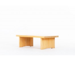 Coffee table in elm edition Maison Regain 1980