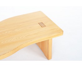 Coffee table in elm edition Maison Regain 1980