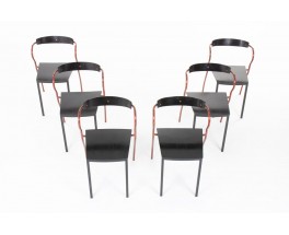 Chaises Pascal Mourgue modèle Rio édition Artelano 1991 set de 6