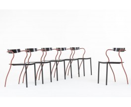 Chaises Pascal Mourgue modèle Rio édition Artelano 1991 set de 6