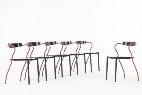 Pascal Mourgue chairs model Rio edition Artelano 1991 set of 6