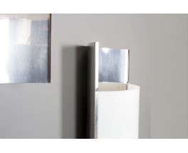 Aluminum and plexiglass wall lights Italian design edition Stilux 1970 set of 2