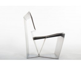 Fauteuil prototype en aluminium 1980