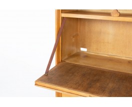 Guillerme and Chambron writing desk in oak, Votre Maison edition 1960