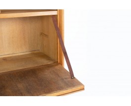 Guillerme and Chambron writing desk in oak, Votre Maison edition 1960