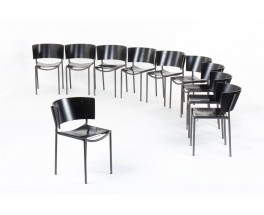 Chaises Philippe Starck modèle Lila Hunter édition XO 1988 set de 10