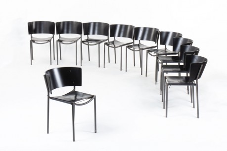 Philippe Starck chairs model Lila Hunter edition XO 1988 set of 10