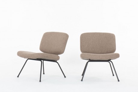 Pierre Paulin low chairs model CM190 edition Thonet 1950 set of 2