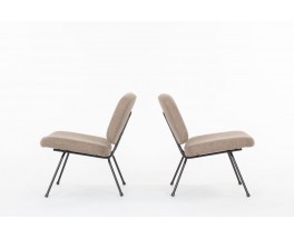 Pierre Paulin low chairs model CM190 edition Thonet 1950 set of 2