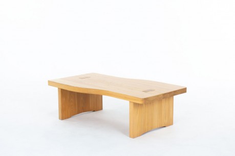 Table basse en orme édition Maison Regain 1980