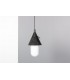Pendant light in metal and opaline edition Siemens 1930