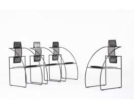 Mario Botta chairs model Quinta edition Alias 1985 set of 4