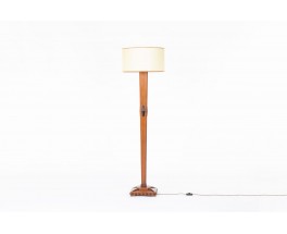 Floor lamp in rosewood and ebony Art Deco design 1930