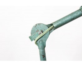 Bernard Albin Gras desk lamp model 207 hammered green 1930