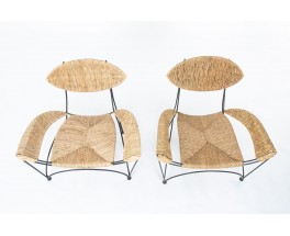 Tom Dixon armchairs model Banana edition Cappellini 1980 set of 2